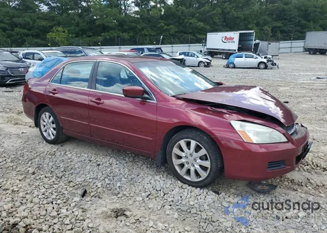 2006 Honda Accord Ex из США, поврежденный, VIN 1HGCM665X6A044793